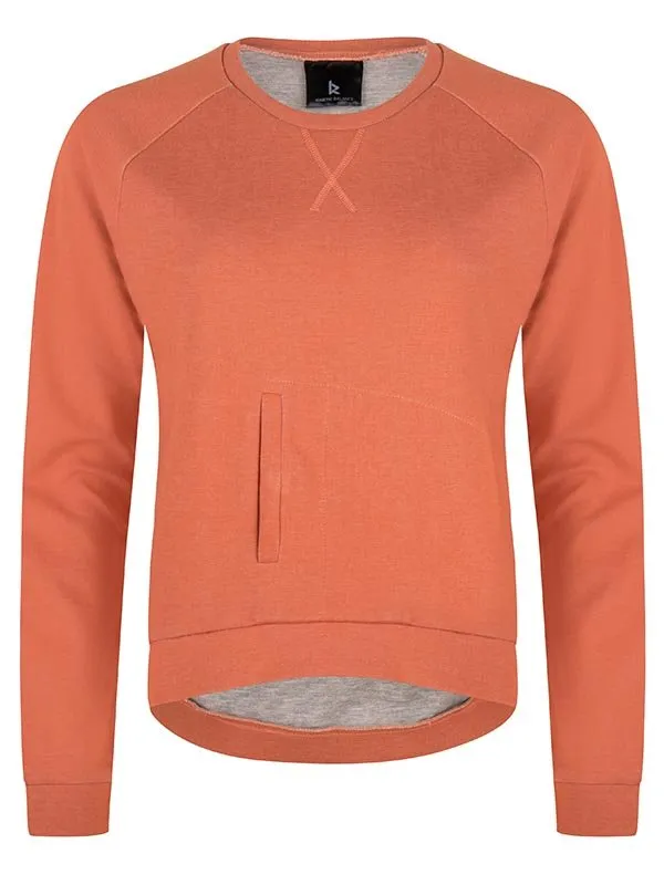 Kinetic Balance Kangaroo dames Pullover ORANJE - size M - 50% - 58�